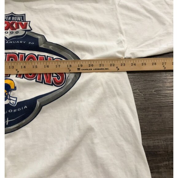 Vintage 2000 St. Louis Rams Super Bowl Champions Mens XL White T Shirt - Picture 5 of 6
